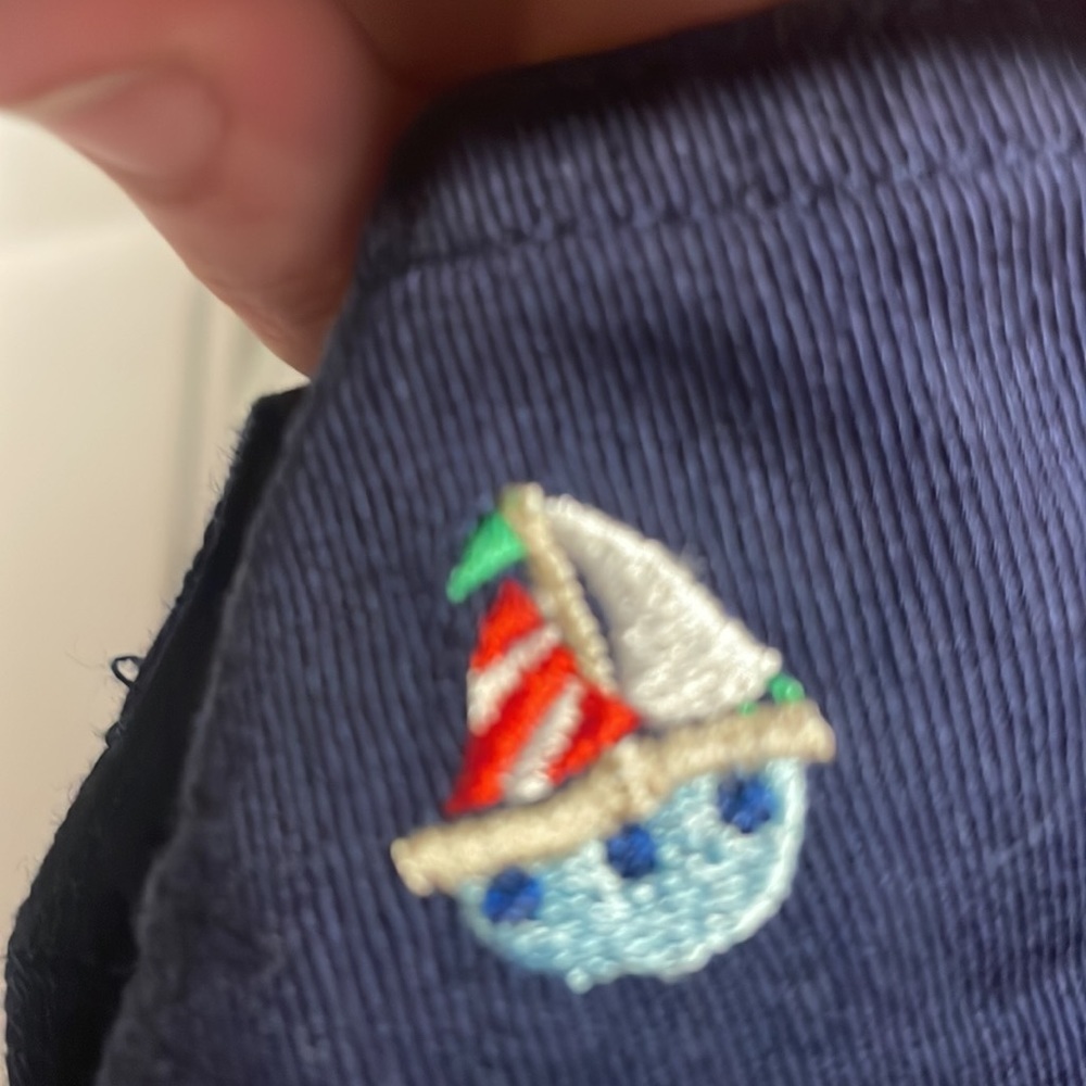 Starting Out Overall Set Embroidered w/Sailboats & Octopus.6m like new - Picture 6 of 6